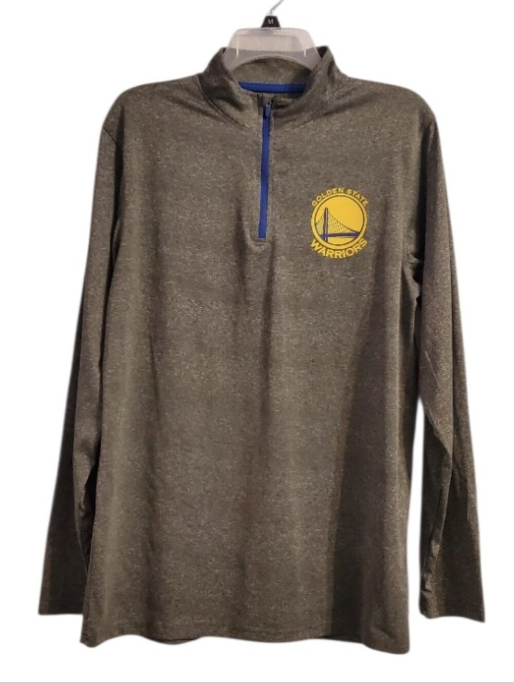 UNK Ultra Game Golden State Warriors Men's Gray 1/4 Zip Pullover M